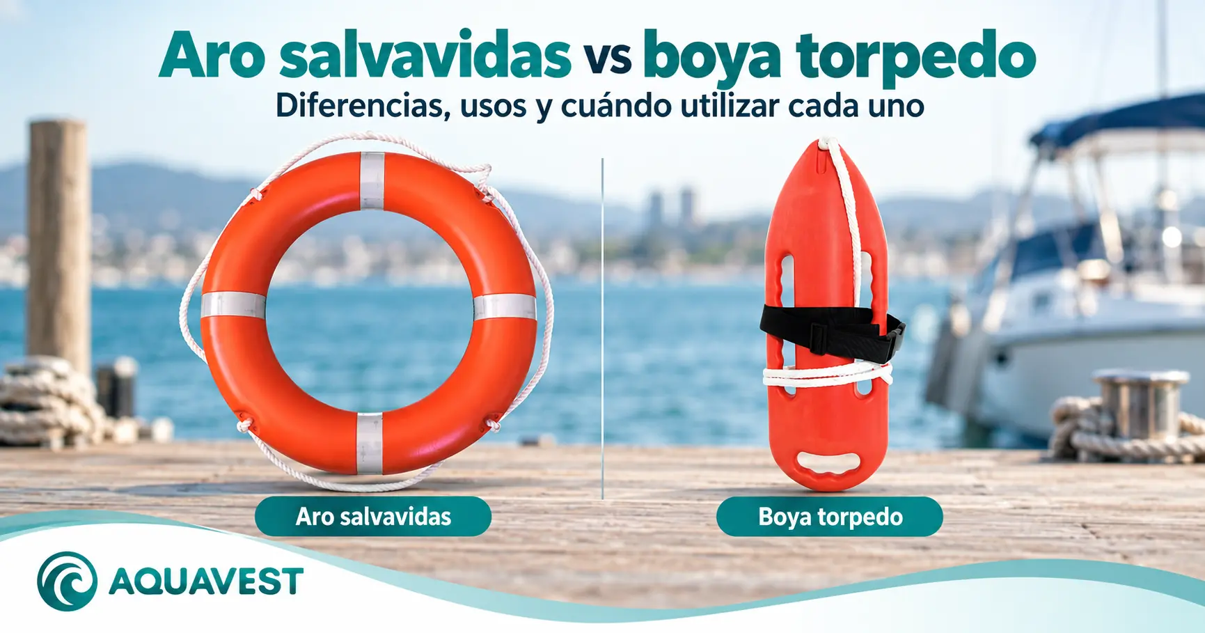 Aro salvavidas y boya torpedo comparados: diferencias, usos y cuándo utilizar cada uno — AQUAVEST