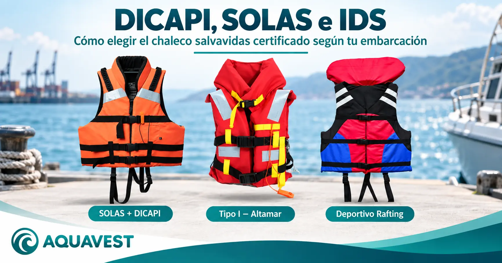 Guía DICAPI, SOLAS e IDS: cómo elegir el chaleco salvavidas certificado según embarcación — AQUAVEST